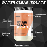 Infographic Water Clear Isolate Ice Tea Peach