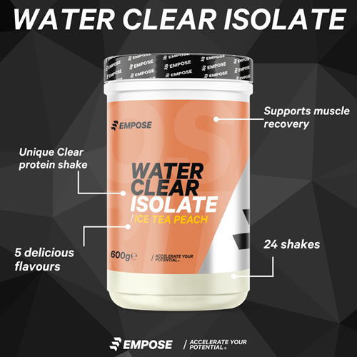 Infographic Water Clear Isolate Ice Tea Peach