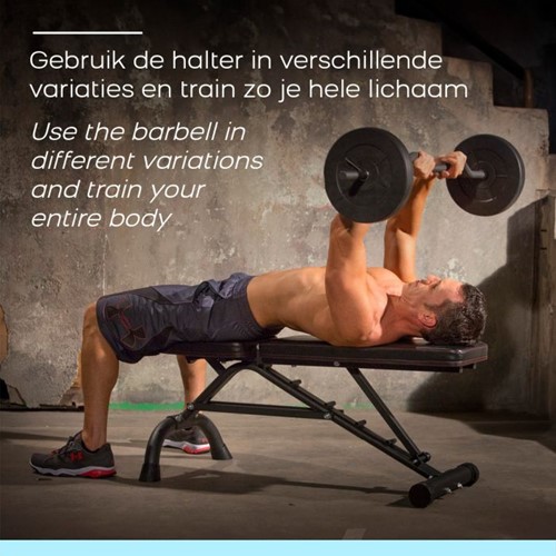 Iron Gym Verstelbare Curlstang Set - 23 kg - Zwart
