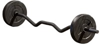 Iron Gym Verstelbare Curlstang Set - 23 kg - Zwart