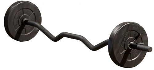 Iron Gym Verstelbare Curlstang Set - 23 kg - Zwart