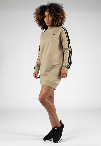 Gorilla Wear Isabella Sweatshirt Jurk - Beige-3