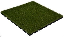 Bos Rubber Kunstgras Tegel - 100 x 100 cm - Groen