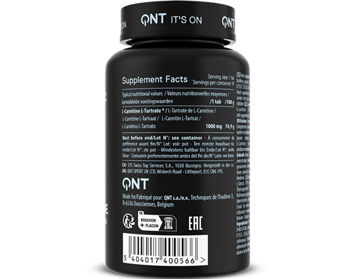 QNT Maxi L-Carnitine - 1000 mg - 90 Tabletten-3