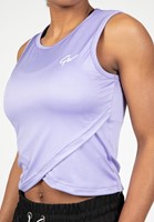 Gorilla Wear Estelle Twisted Crop Top - Lila