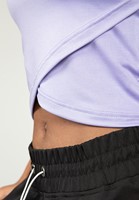 Gorilla Wear Estelle Twisted Crop Top - Lila