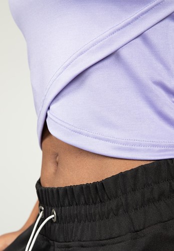 Gorilla Wear Estelle Twisted Crop Top - Lila