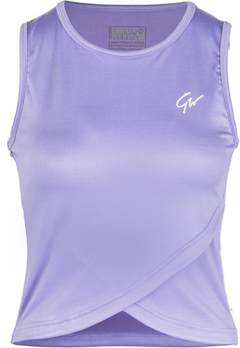 Gorilla Wear Estelle Twisted Crop Top - Lila