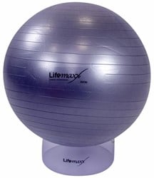 Lifemaxx Gymball - Anti-Burst Fitnessball - 75 cm - Zilver