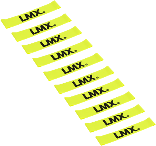Lifemaxx LMX Mini Weerstandsband - Extra licht - Geel - 10 stuks