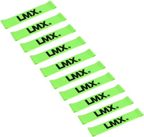 Lifemaxx LMX Mini Weerstandsband - Licht - Groen - 10 stuks