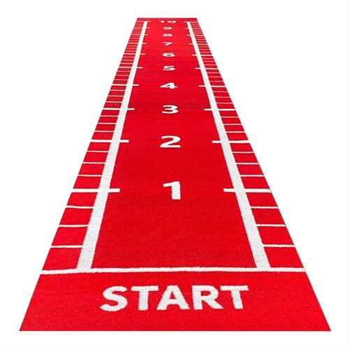 Lifemaxx Sprinttrack - Kunstgras - 1,5 x 11 m - Rood
