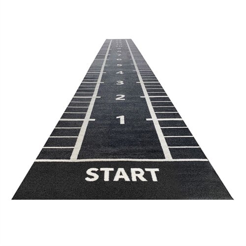 Lifemaxx Sprinttrack - Kunstgras - 2 x 15 m - Zwart