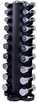 Lifemaxx Dumbbell Toren met Volledige Chroom Dumbbell Set - 1 t/m 10 kg