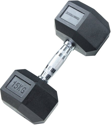Lifemaxx Crossmaxx Hexagon Dumbbell - 12,5 kg