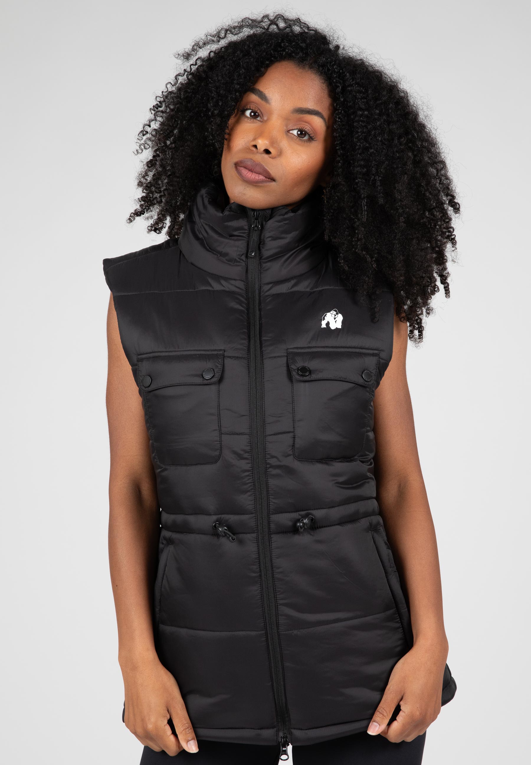 Gorilla Wear Lucia Bodywarmer - Zwart - XS