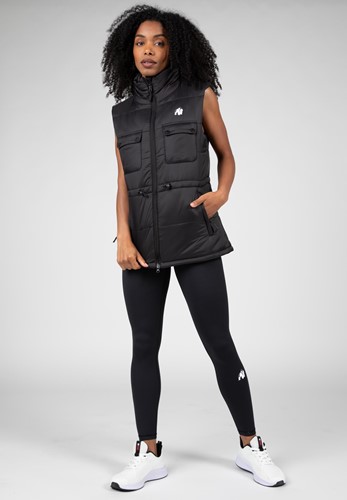 Gorilla Wear Lucia Bodywarmer - Zwart-3