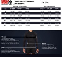 Gorilla Wear Lorenzo Performance Long Sleeve  - Zwart
