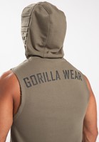 Gorilla Wear Marshall Mouwloze Hoodie - Legergroen-2