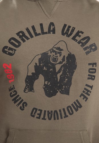 Gorilla Wear Marshall Mouwloze Hoodie - Borst Logo