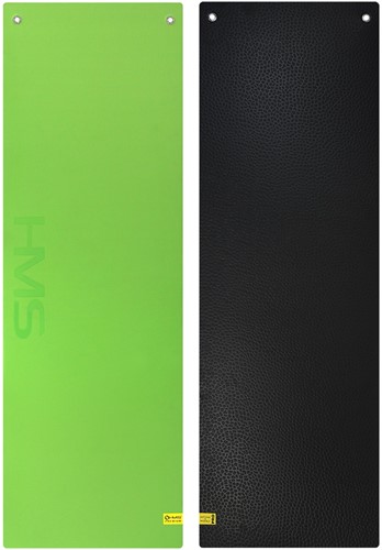 HMS Fitness Mat - Groen/Zwart - 15 mm