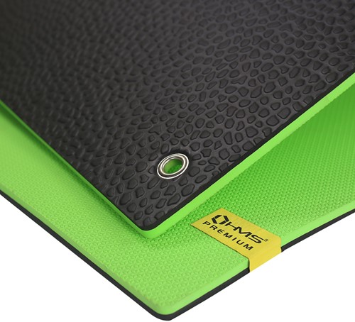 HMS Fitness Mat - Groen/Zwart - 15 mm-2