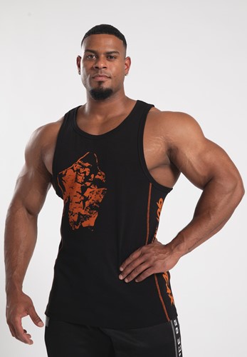 Gorilla Wear Monterey Tank Top - Zwart/Oranje
