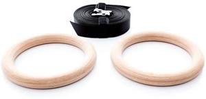 Matchu Sports - Houten Gym Ringen - Met ophangbanden - Overzicht