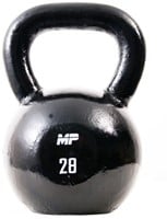 Muscle Power Gietijzeren Kettlebell - Zwart - 28 kg
