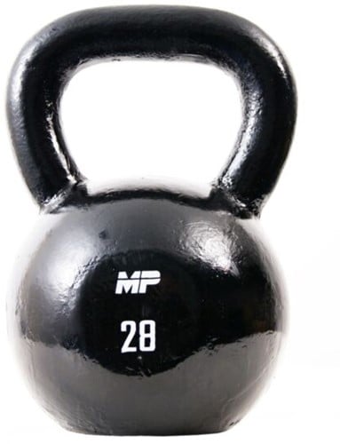 Muscle Power Gietijzeren Kettlebell - Zwart - 28 kg