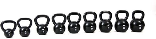 Muscle Power Gietijzeren Kettlebell - Zwart - 12 kg-3