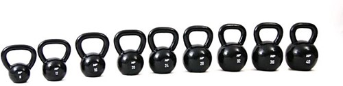 Muscle Power Gietijzeren Kettlebell - Zwart - 16 kg-3