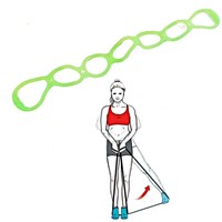 Muscle Power Multi Elastiek - Groen-3