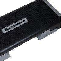Muscle Power Verstelbare Aerobic Step - Monoblok XXL - Zwart/Grijs-2