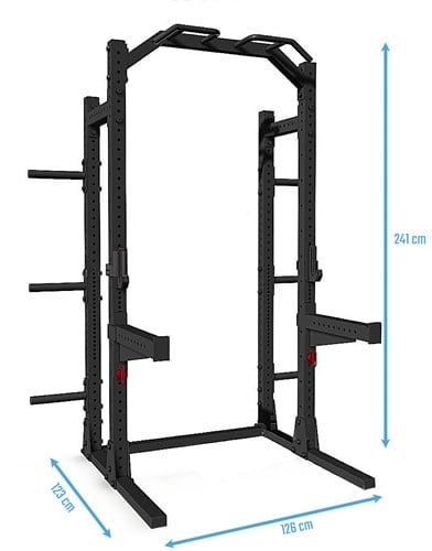Muscle Power Basic Squat Rack - Zwart-2
