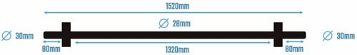 Muscle Power Aluminium Technique Stang - 3 kg-3