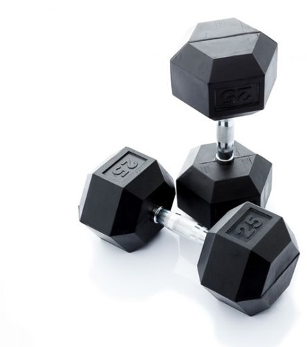 Muscle Power Hexa Dumbbell - Per Stuk - 25 kg