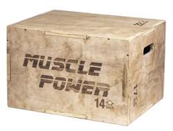 POWER GUIDANCE Wooden plyo box, jump box, ideal for cross-training, 75