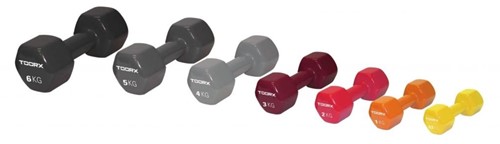 Toorx Vinyl Dumbbell - Per Stuk - 1 kg - Oranje-2