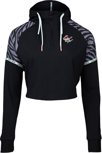 Gorilla Wear Zion Cropped Hoodie - Zwart - foto 2