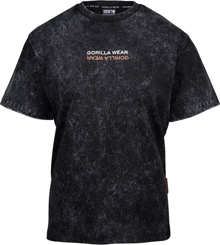 Gorilla Wear Medina Oversized T-shirt - Washed Zwart - foto 4