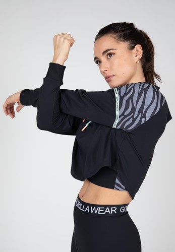 Gorilla Wear Zion Cropped Hoodie - Zwart - foto 
