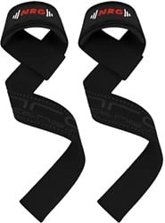 NRG Fitness Lifting Straps - Deadlift Straps - Deluxe Zwart