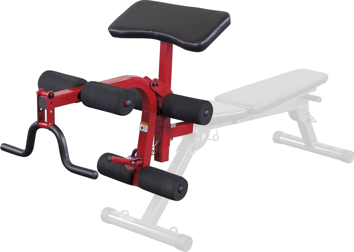 Body-Solid (Best Fitness) Leg Developer&Preacher Curl Uitbreiding - Rood