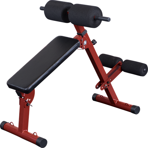 Body-Solid (Best Fitness) Ab Board Hyperextension - Rood