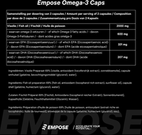 Empose Nutrition Omega-3 / Visolie Caps - Essentiele vetzuren - 120 Capsules-2