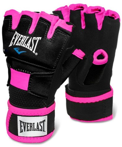 Everlast Evergel Hand Wraps - Zwart/Roze - M/L