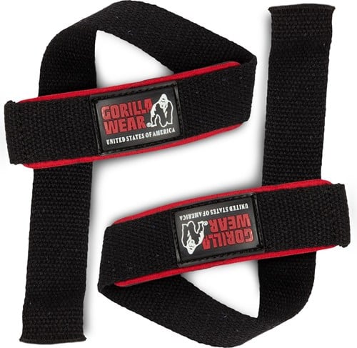 Gorilla Wear Padded Lifting Straps - Zwart-2