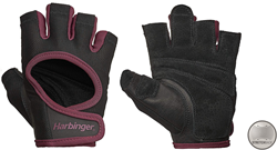 Harbinger Women's Power Stretchback Fitness Handschoenen - Zwart/Rood
