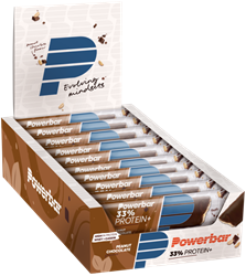 Powerbar 33% Protein+ Bar - 10 x 90 gr - Pinda Chocolade